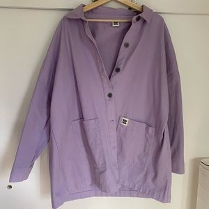 LUCY AND YAK lavender organic twill jacket